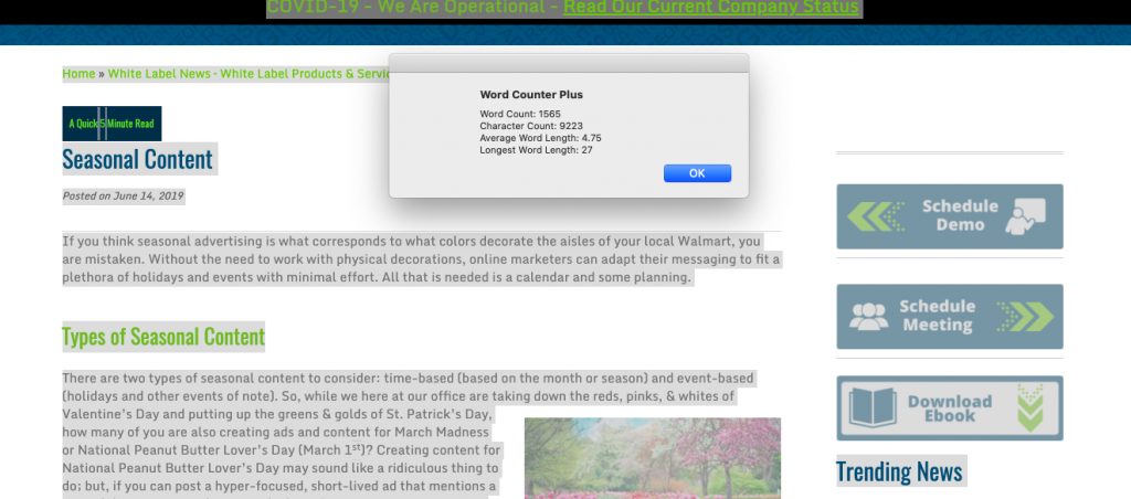 keyword counter
