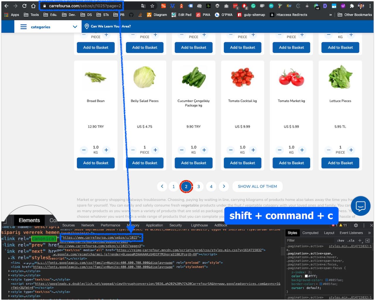 What Happens If Canonicalizing E-Commerce Pagination Pages to the First Page? 1 Canonical Tag on eCommerce Pagination Pages