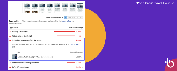 How to Optimize Late-Discovered Largest Contentful Paint Element? 5 Preload Largest Contentful Paint Image - PageSpeed Insight