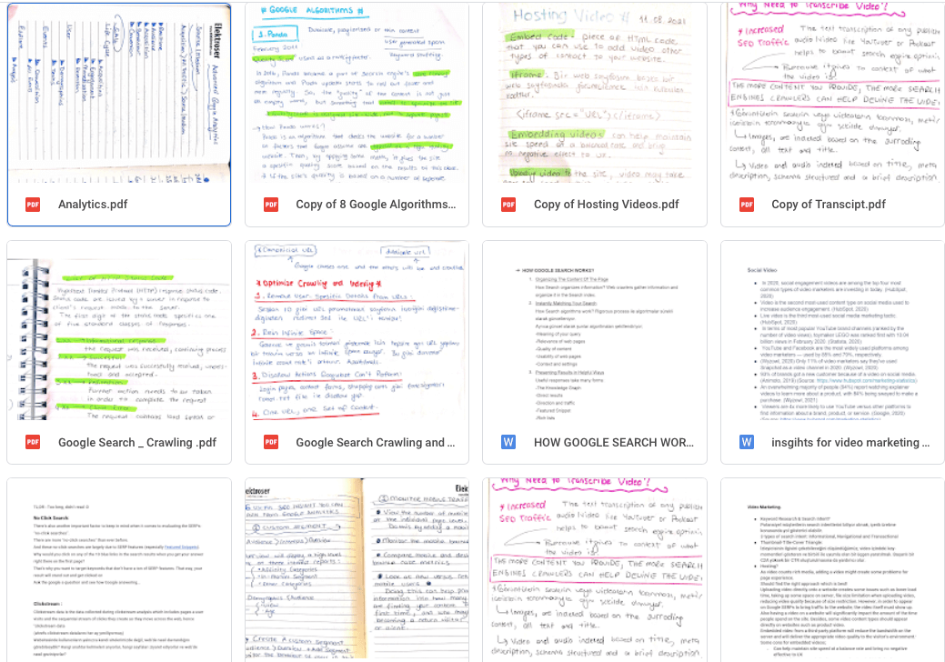 Video SEO notes Taking notes while learning Video SEO