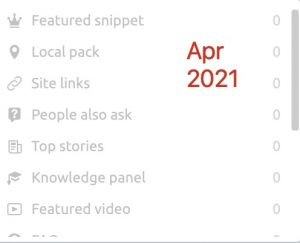 Featured snippet word count